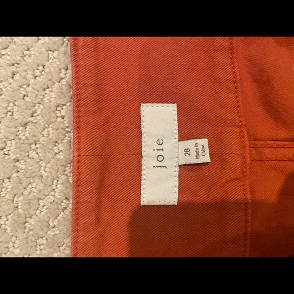 Joie Women's Ankle Cropped Jeans in Rust - Picture 3 of 3